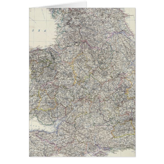 Composite England, Wales Hälsningskort (Framsidan)