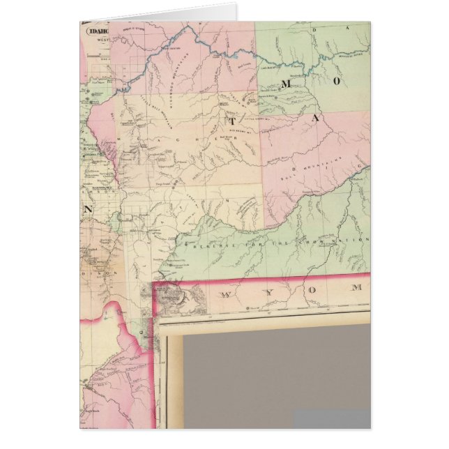 Composite Montana, Idaho Hälsningskort (Framsidan)