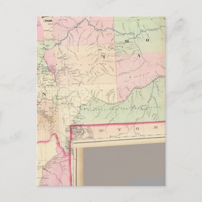 Composite Montana, Idaho Vykort (Framsida)
