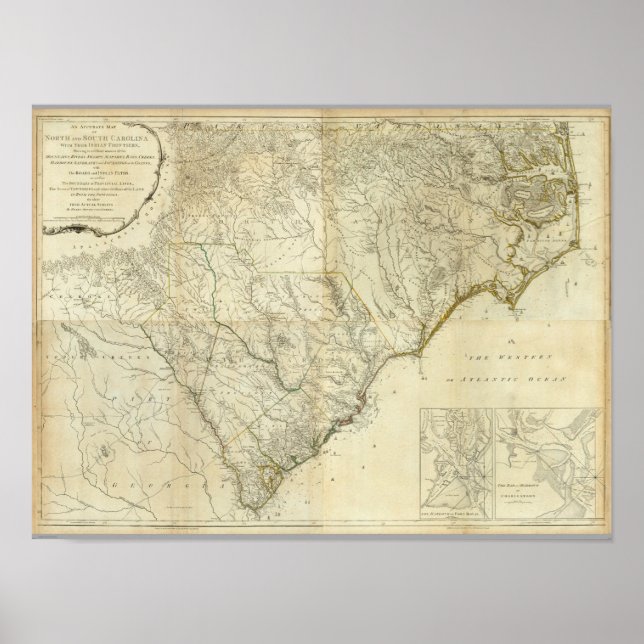 Composite North & South Carolina Poster (Framsidan)