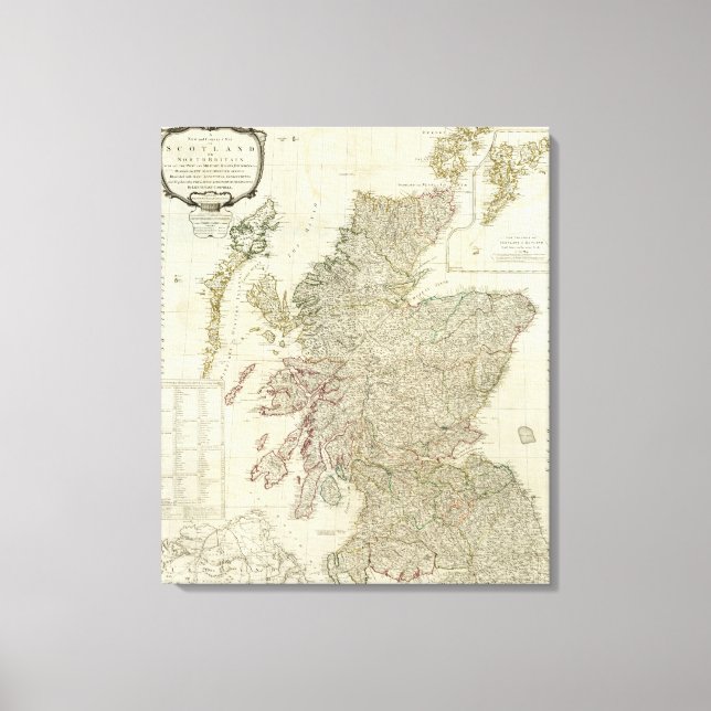 Composite Scotland eller North Britain Canvastryck (Framsida)