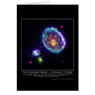 CompositeImageOfTheCartwheelGalaxy-2006 Hälsningskort