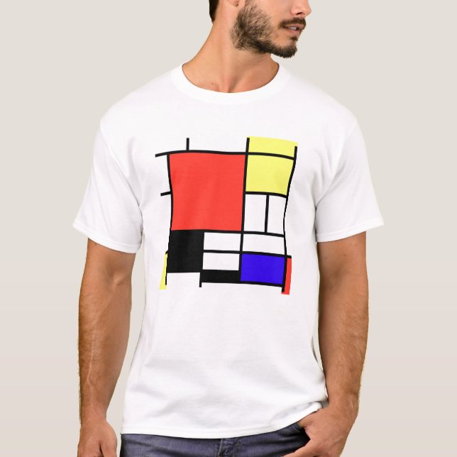 Composition , Mondriaan Tee Shirt (Framsida)