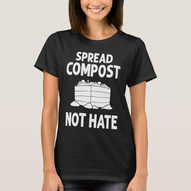 Compost Bin Worm Composting Vermicomposting T Shirt (Framsida)