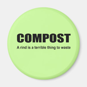 COMPOST - ett skal är en ruskig sak som ska slös Magnet
