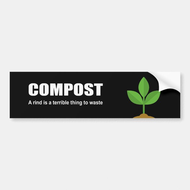 COMPOST - ett skal är en ruskig sak som ska slösas Bildekal (Framsidan)