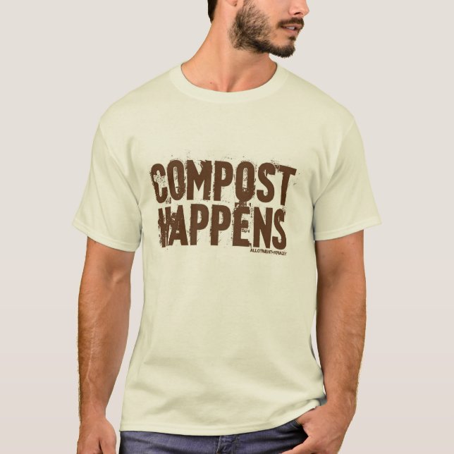 Compost händer T-skjortan T-shirt (Framsida)