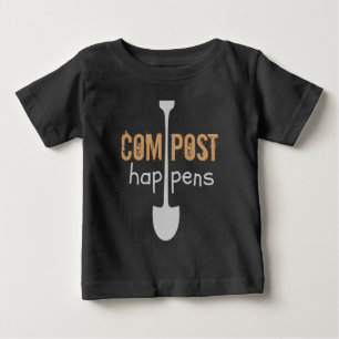 Compost Happens Mulch Humor Shovel T Shirt