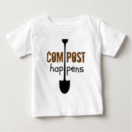 Compost Happens Mulch Humor Shovel T Shirt