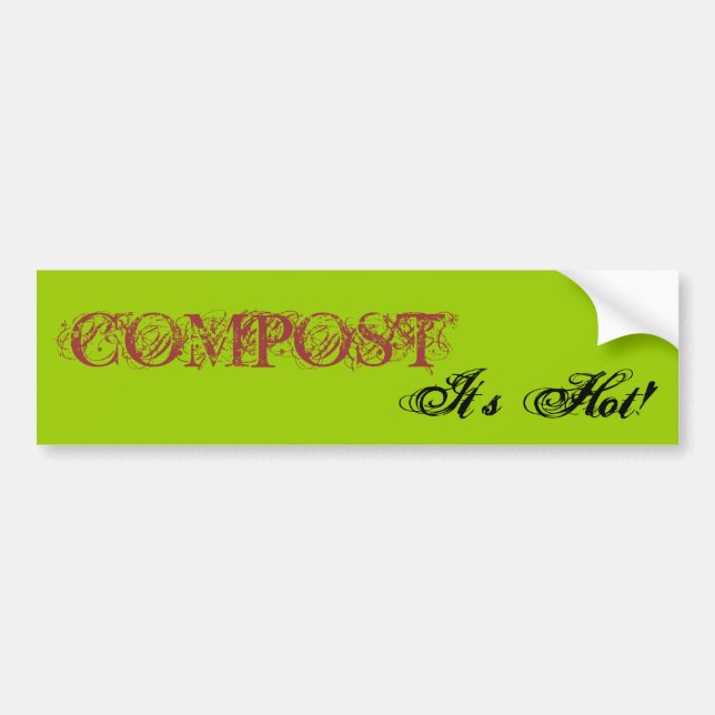 Compost… hoas det! Klistermärke (Framsidan)