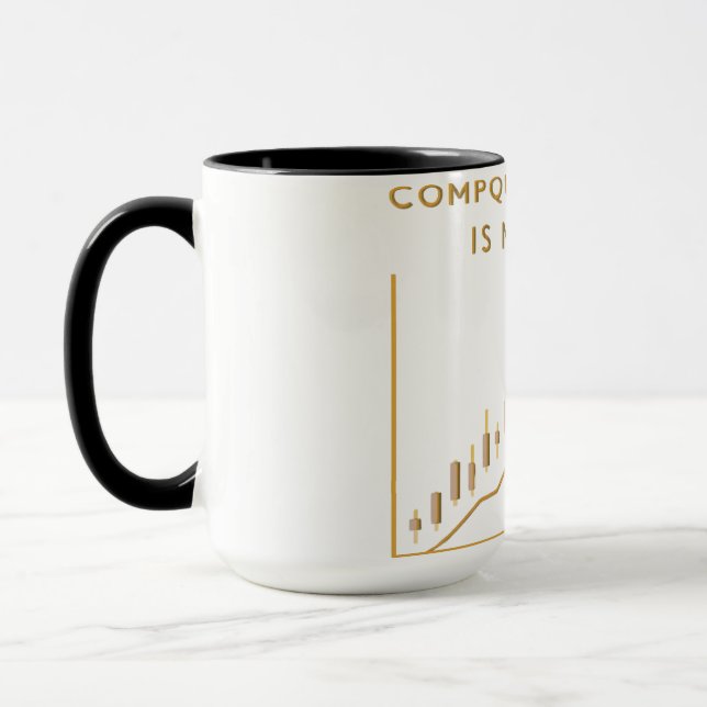 Compound Interest Is Magical Investor Mug Mugg (Vänster)