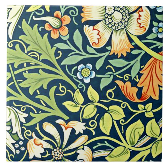 Compton, a William Morris pattern, Kakelplatta (Framsidan)