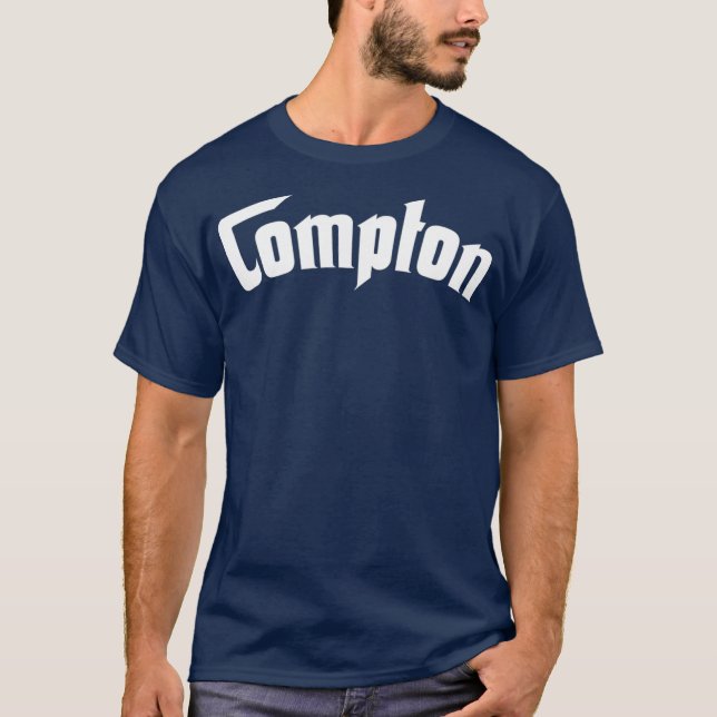 Compton California Gangsta Rap DJ Gangstas Thugs T Shirt (Framsida)