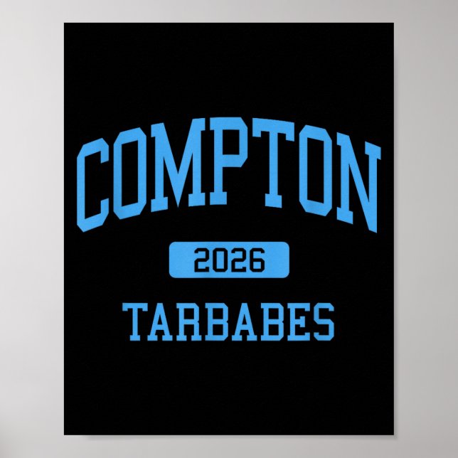 Compton High School Klass 2026 Illustration Poster (Framsidan)