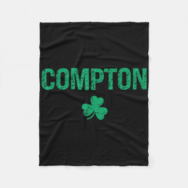 Compton Irish Shamrock St Patrick's Day  Fleecefilt (Framsidan)