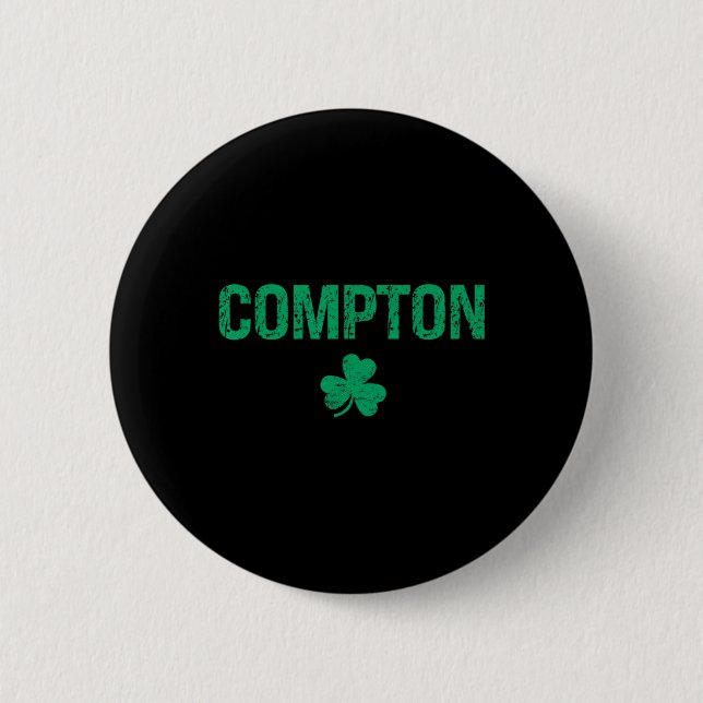 Compton Irish Shamrock St Patrick's Day  Knapp (Framsida)