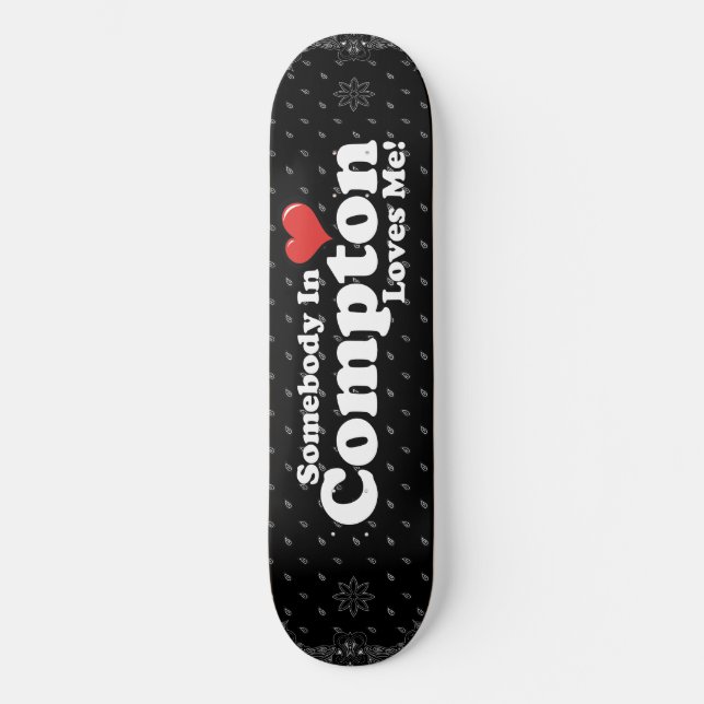 COMPTON LOVE ME MINI SKATEBOARD BRÄDA 18,5 CM (Framsida)