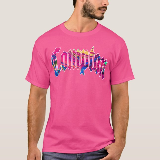 Compton MultiColor pojke T Shirt (Framsida)