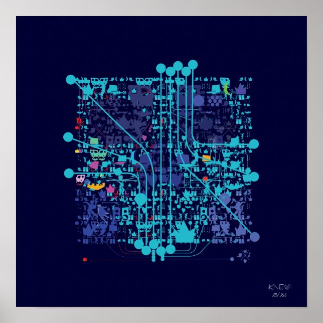 "Compuerchip/Skull Poster" Poster (Framsidan)