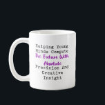 Compute Future Precision Creative Insight Math Kaffemugg<br><div class="desc">Empower the next generation to build the future with logical accuracy and innovative thought. This design celebrates guiding young minds in mathematical and creative endeavors.</div>