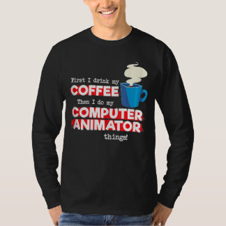 Computer Animator and Coffee Appreciation Tank T T Shirt