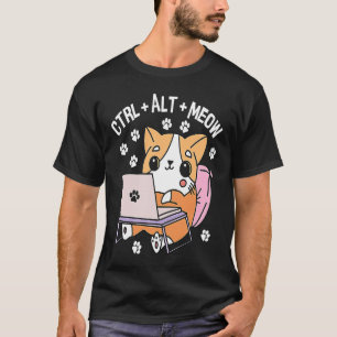 Computer Cat Programmer Hacker Kitten 1 T Shirt