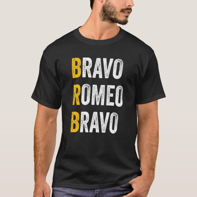 Computer Chatta Shortcut Bravo Romeo Bravo Bravo B T Shirt (Framsida)