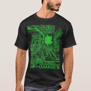 Computer Chip Motherboard CPU Heart Programmer Ner T Shirt