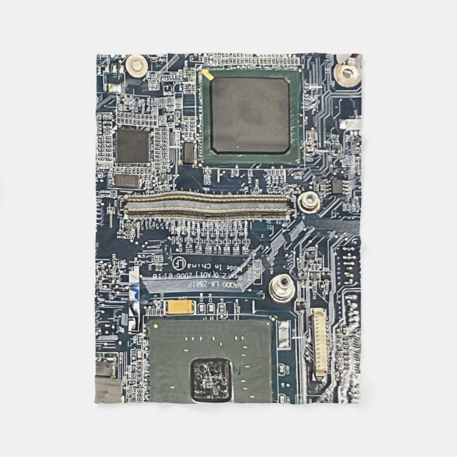 Computer Circuit Board Blanket  Fleecefilt (Framsidan)