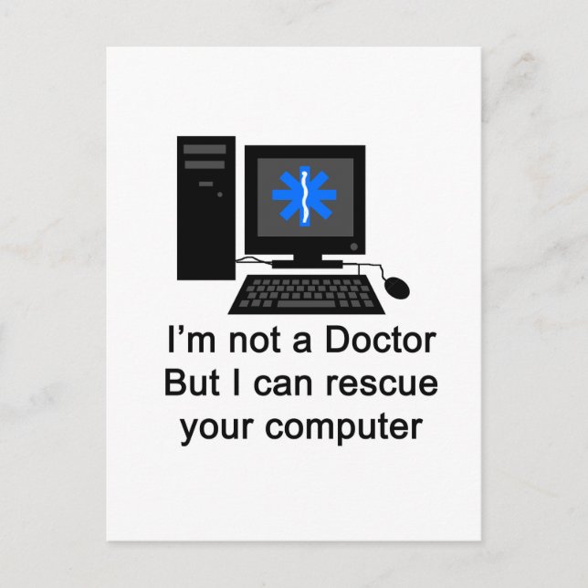 Computer Doktor Vykort (Framsida)