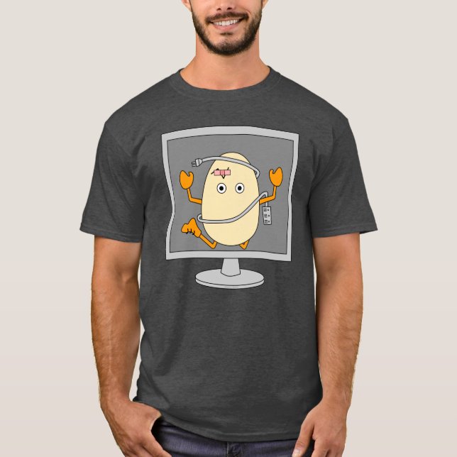 Computer Egghead T Shirt (Framsida)