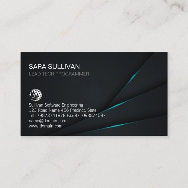 Computer Engineering Technical I.T. Visitkort (Framsida)