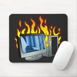 Computer Fire Mousepad Musmatta