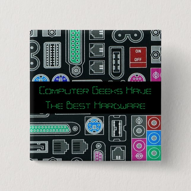 Computer Geek Humor, knapp (Framsida)