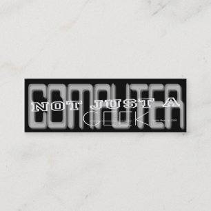 Computer Geek - Social-mediekort - personkort Mini Visitkort