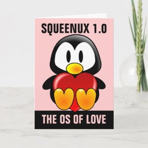 Computer Geek Valentine: Operativsystem för Kärlek Helgkort