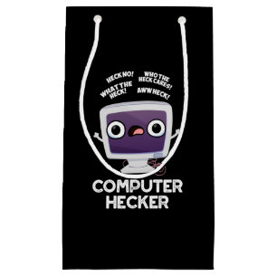 Computer Hecker Funny Hacker Pun Mörk BG