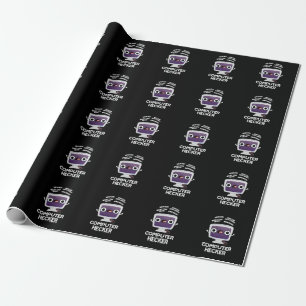 Computer Hecker Funny Hacker Pun Mörk BG Presentpapper