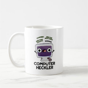 Computer Heckler Funny Hacker Pun Kaffemugg