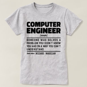 Computer Ingenjör Noun Sarcastic Engineering Funny T Shirt