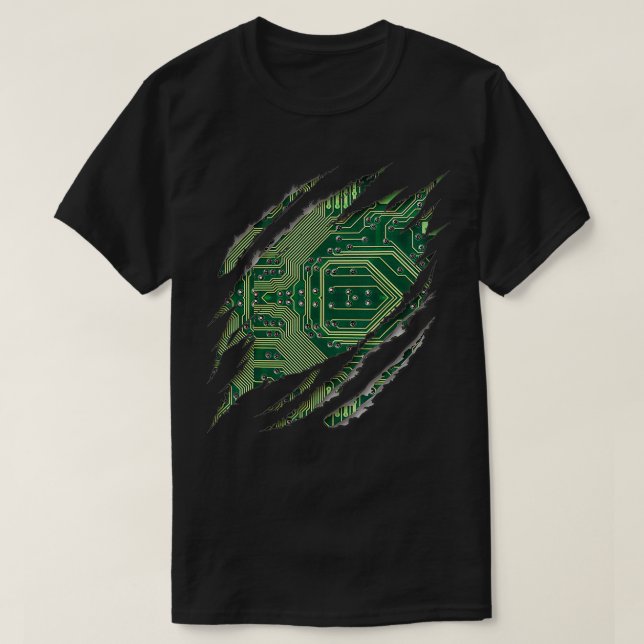 Computer Ingenjör Software Geek Circuit Board Insi T Shirt (Design framsida)