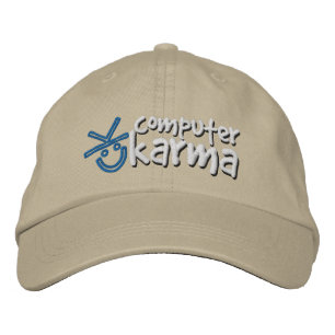 Computer Karma Hat Broderad Keps