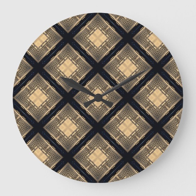 Computer Keys Pattern Stor Klocka (Framsida)