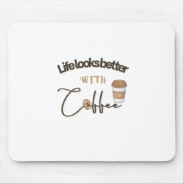 Computer Mousepad med ett talesätt för Coffee Älsk Musmatta