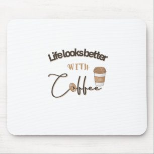 Computer Mousepad med ett talesätt för Coffee Älsk Musmatta