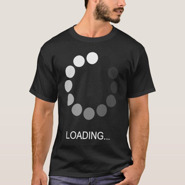 Computer Nerd Geek Loading Manar Women Children T Shirt (Framsida)
