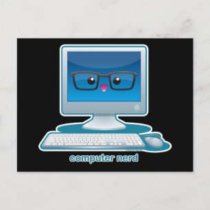 Computer Nerd Vykort