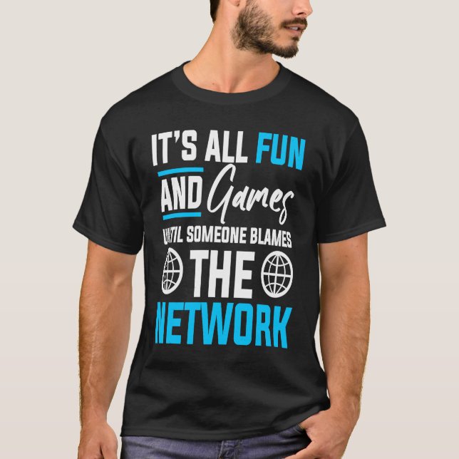Computer Network Engineering Network Engineer  4 T Shirt (Framsida)