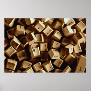 Computer nycklar poster