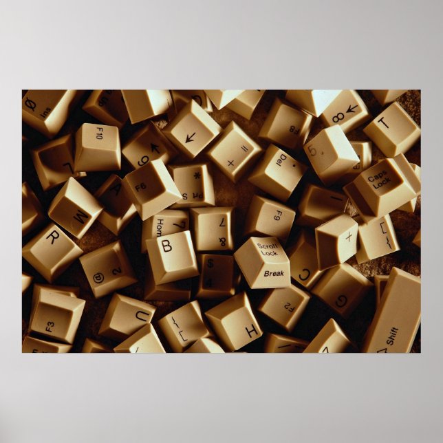 Computer nycklar poster (Framsidan)